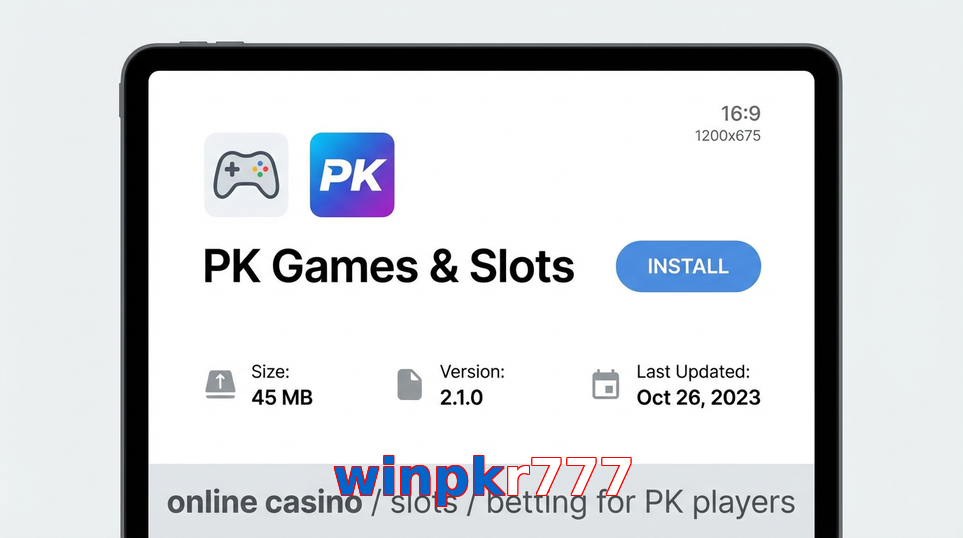 Game list for Winpkr777 gameapk section
