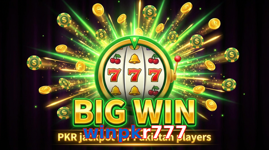 Big win animation on Winpkr777 slot game